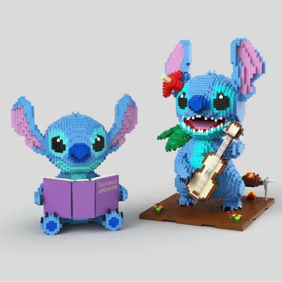 Blaues Wesen mit Gitarre  | Bausteine