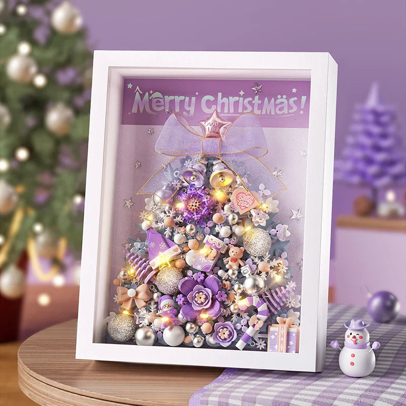 Weihnachtsbaum im Bilderrahmen | Bausteine