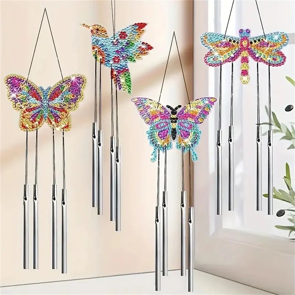 Schmetterling Windspiel | Diamond Painting