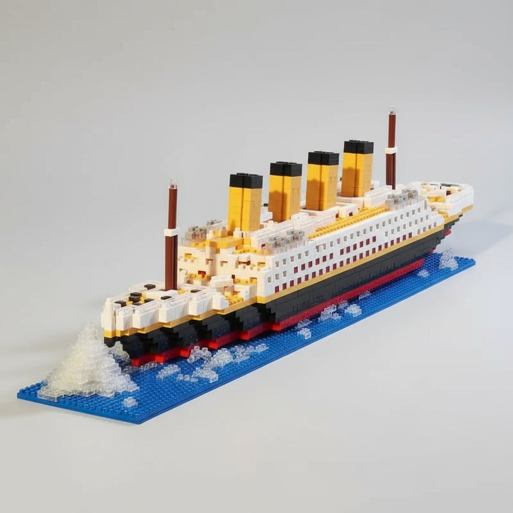Titanic mit Eisberg | Bausteine