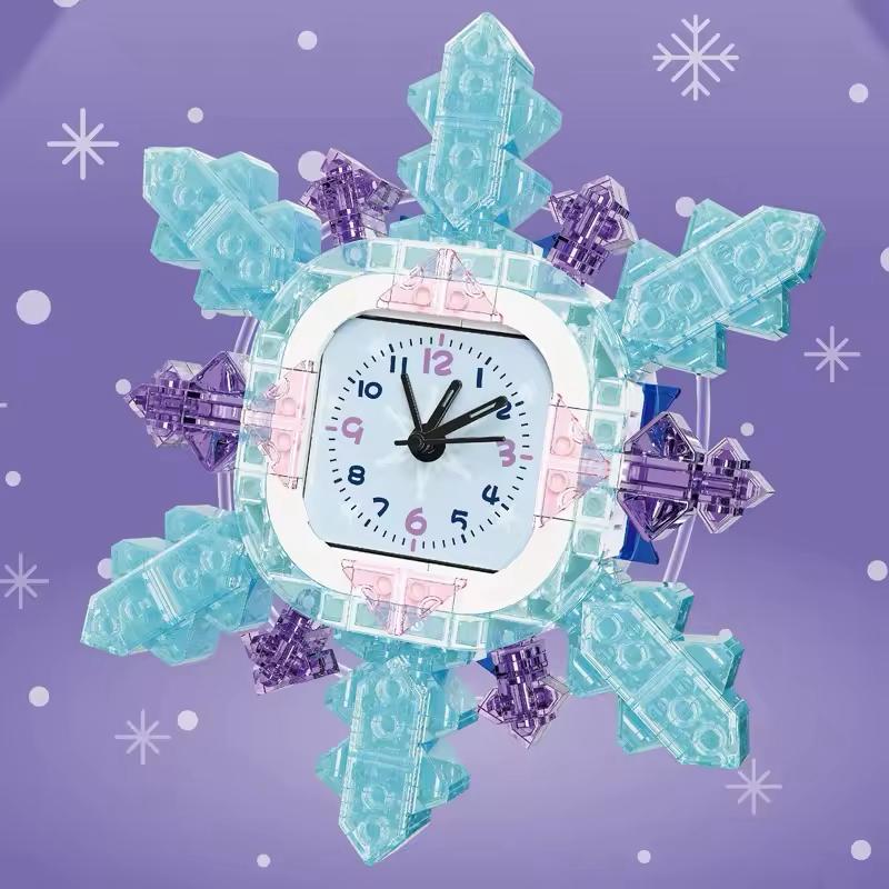 Schneeflocken-Uhr | Bausteine
