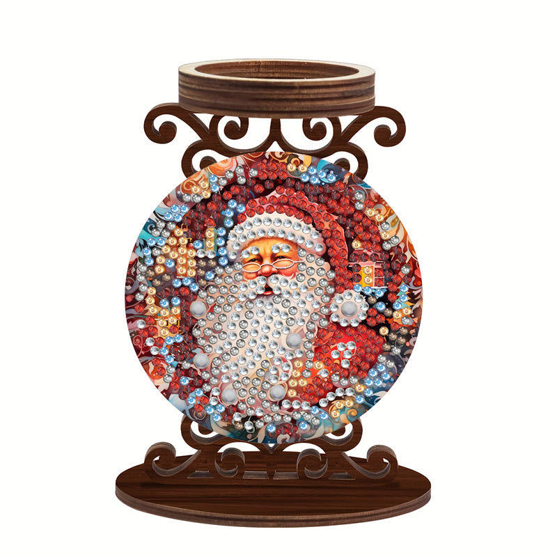 Weihnachtsmann | Kerzenhalter | Diamond Painting
