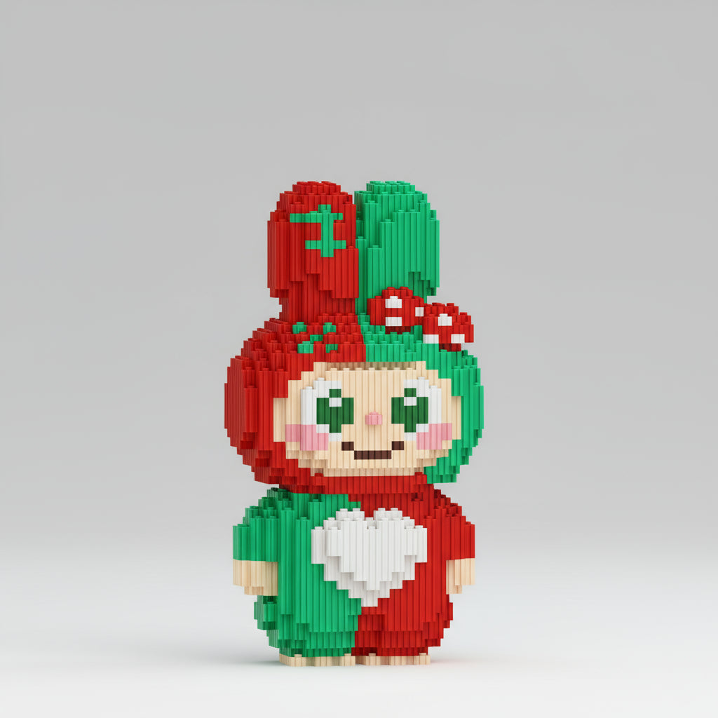 Niedliche Weihnachtsfigur | Bausteine