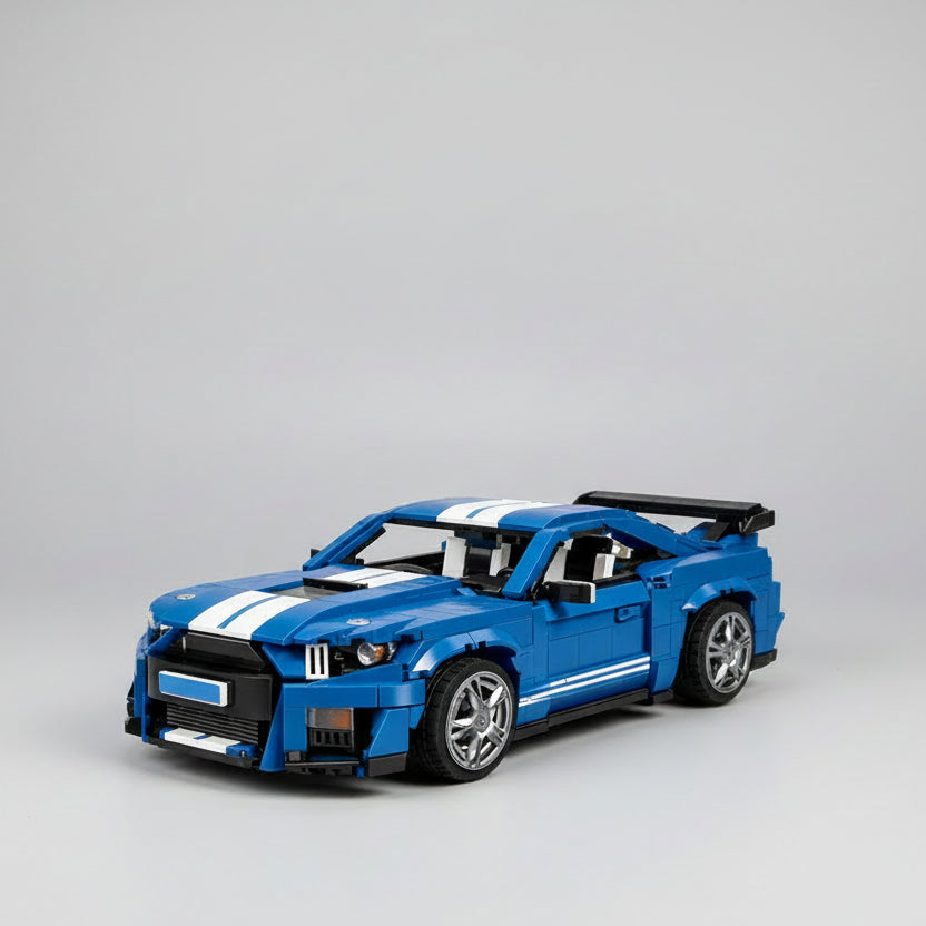 Cooler Blauer Sportwagen | Bausteine