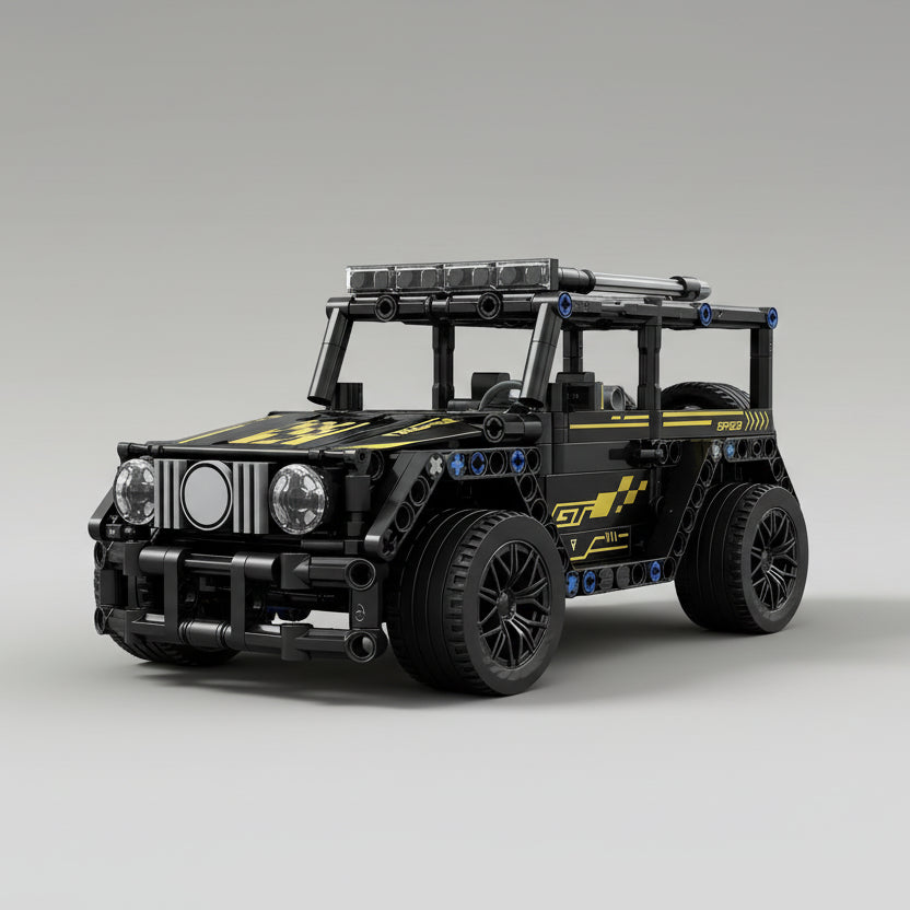 Schwarzer Offroad-Wagen | Bausteine