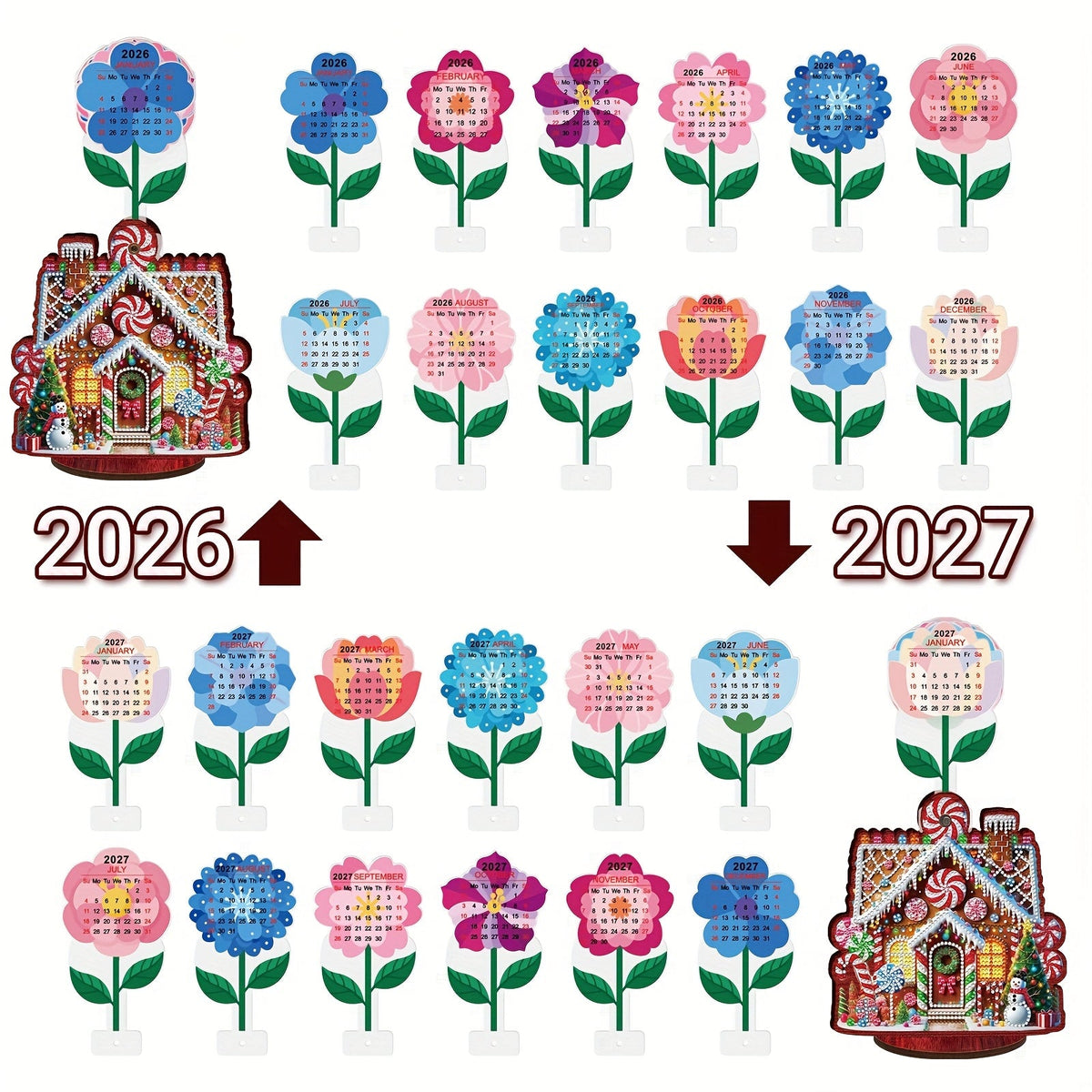 Weihnachtshaus | Kalender | Diamond Painting