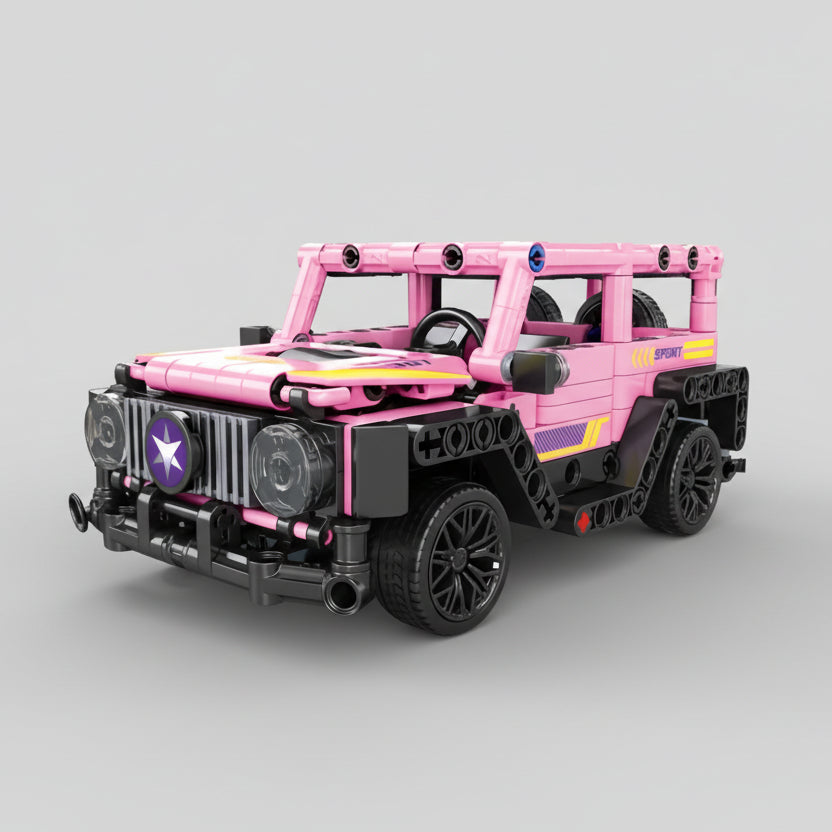 Rosa Jeep | Bausteine