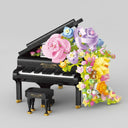 Klavier mit Blumen  | Bausteine