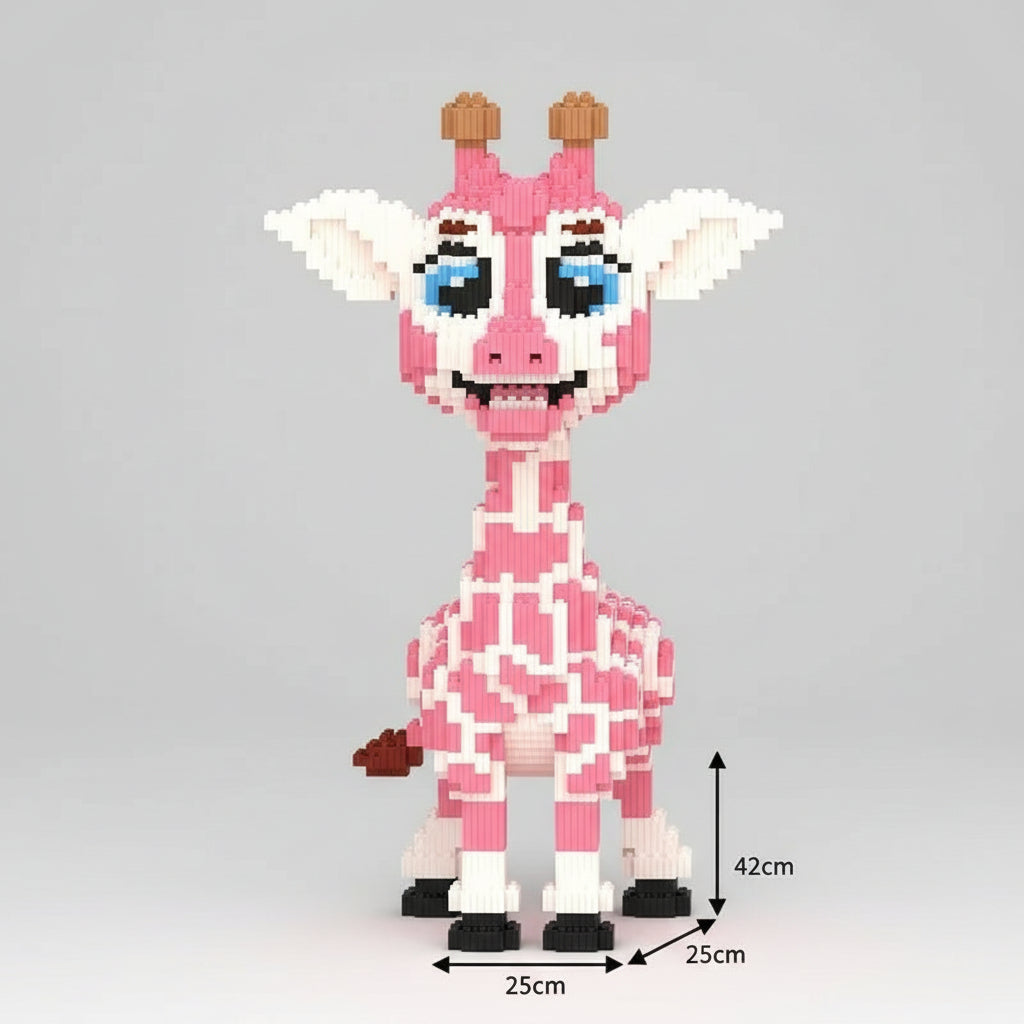 Rosa Giraffe | Bausteine
