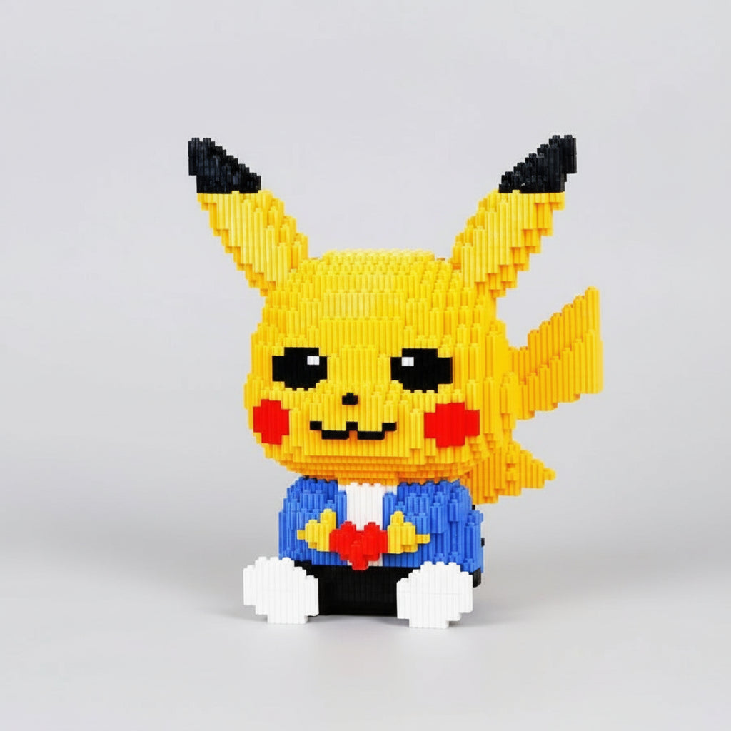 Verliebte gelbes Blitzmonster | Bausteine