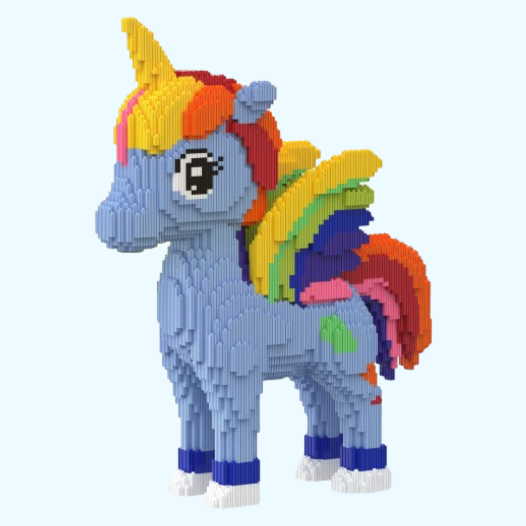 Blaues Einhorn | Bausteine