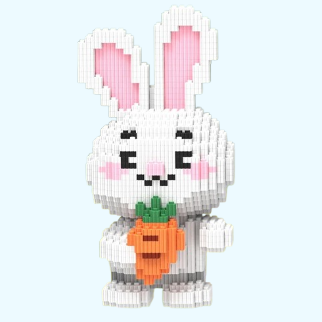 Hase mit Möhre | Bausteine