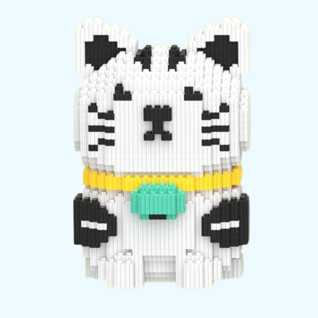 Katze mit Halsband | Bausteine
