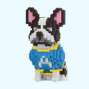 Bulldog mit T-Shirt | Bausteine