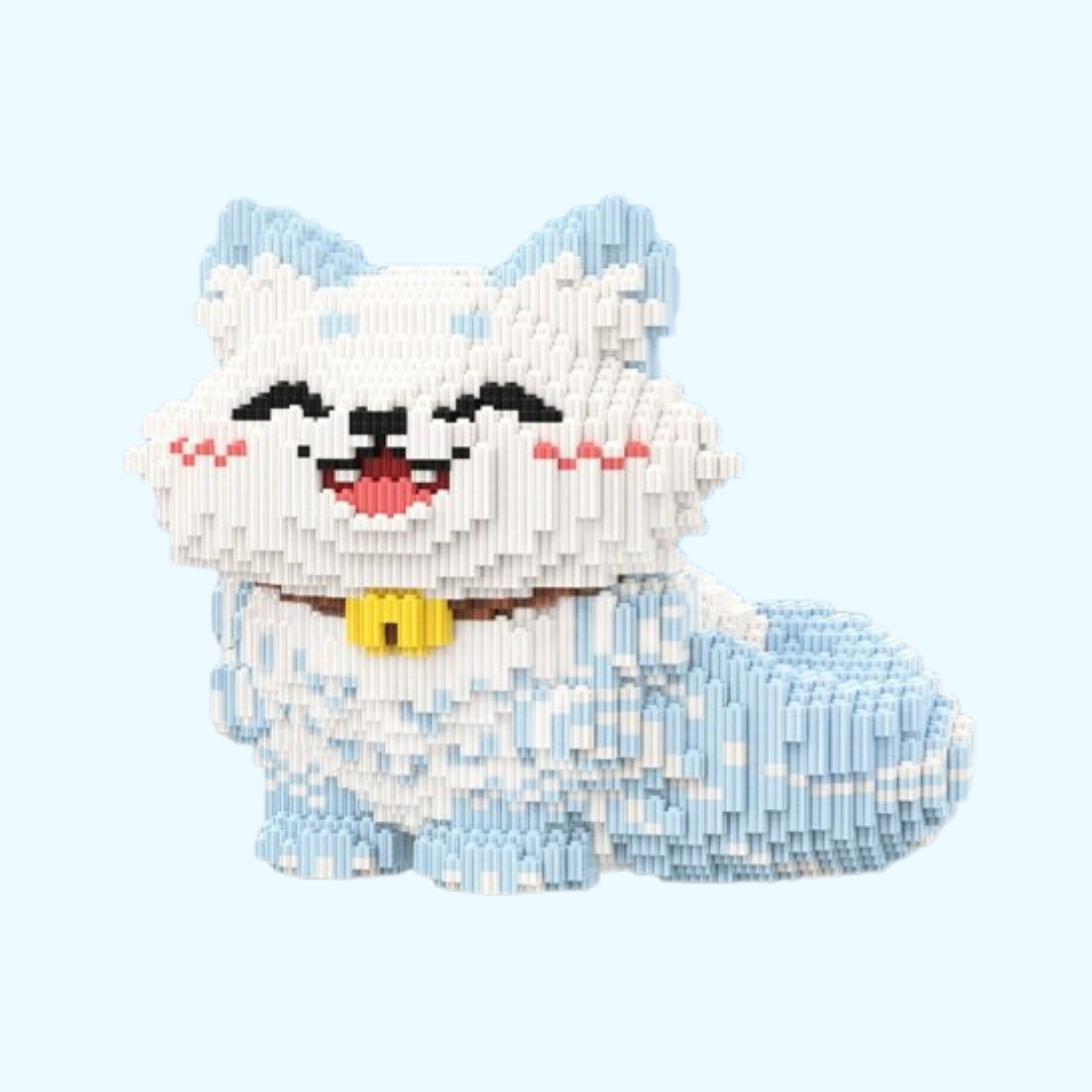 Fröhliche Katze | Bausteine