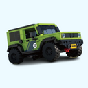 Grünes Rennauto