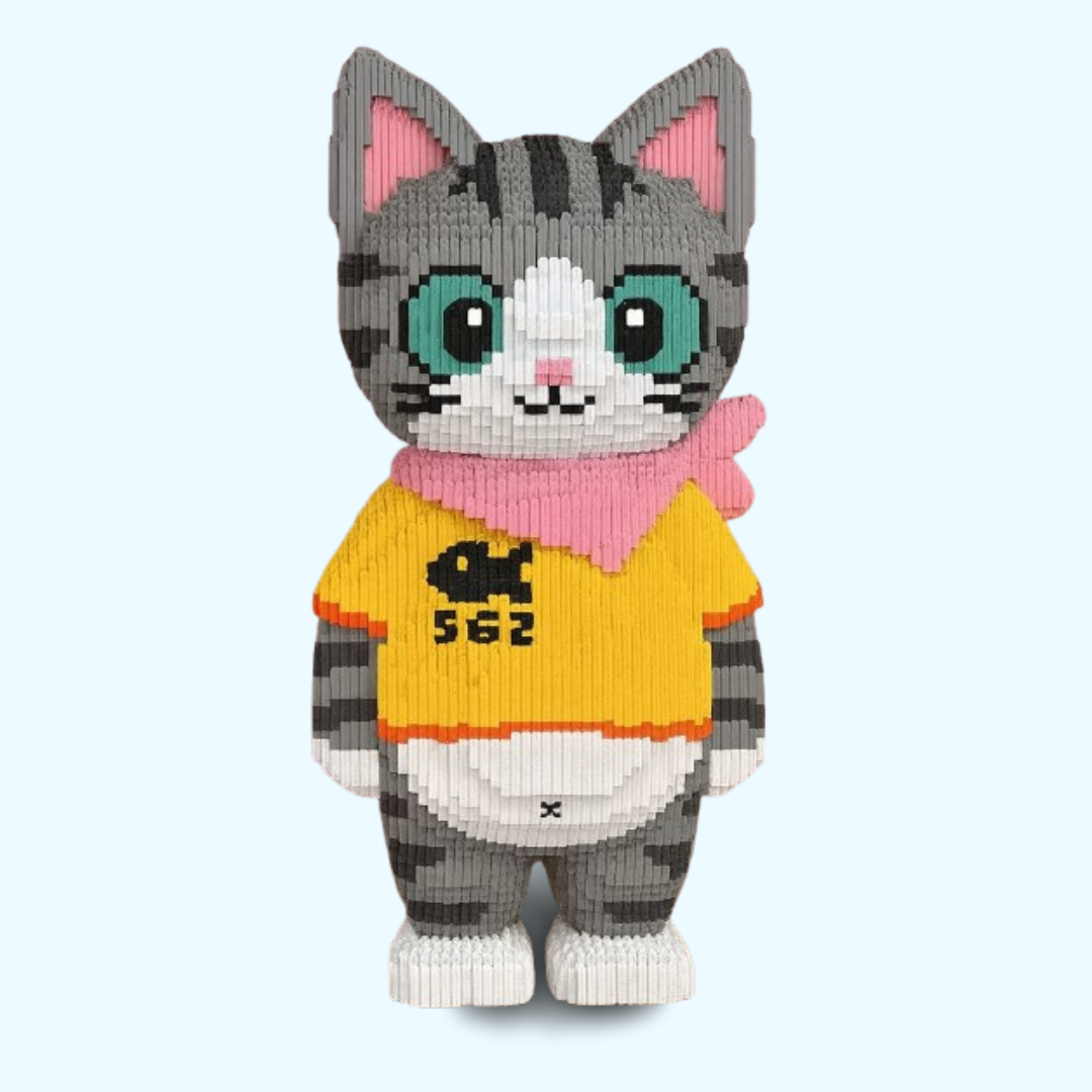 MEGA Katze mit Schal | Bausteine