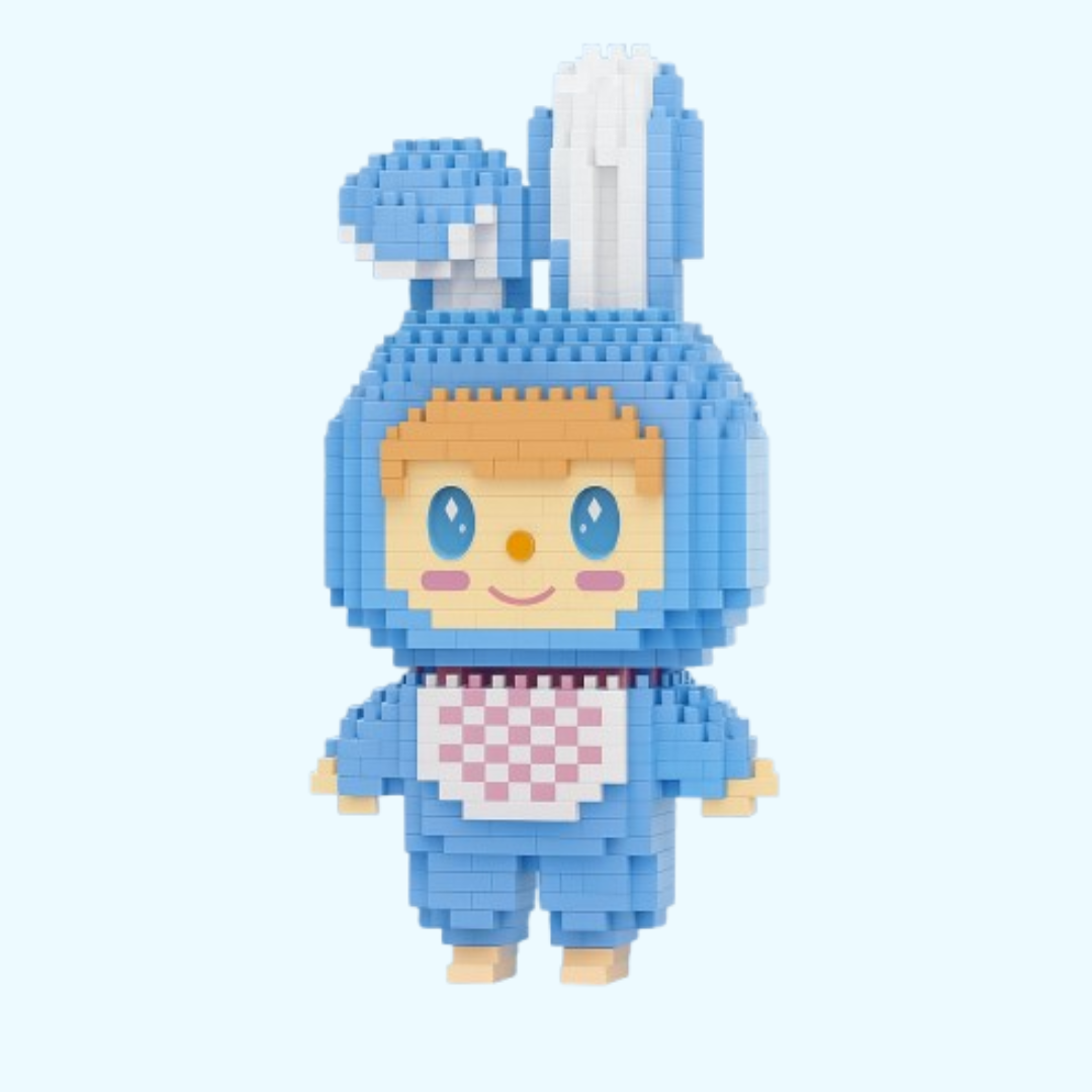 Blauer Labubu | Bausteine