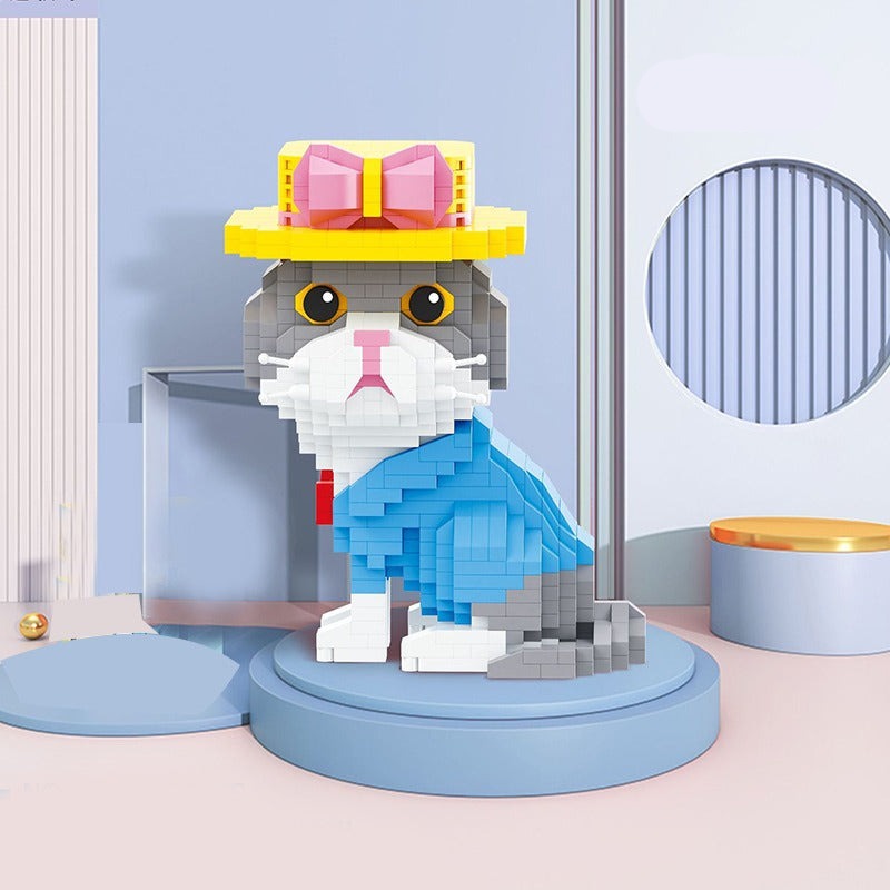 Katze mit Hut  | Bausteine