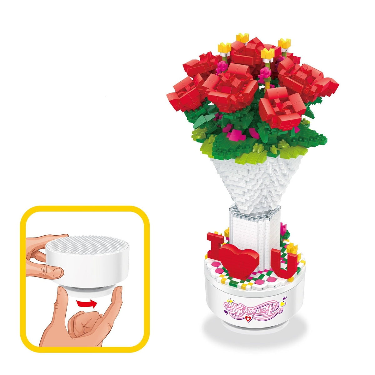 Spieldose Rosen  | Bausteine