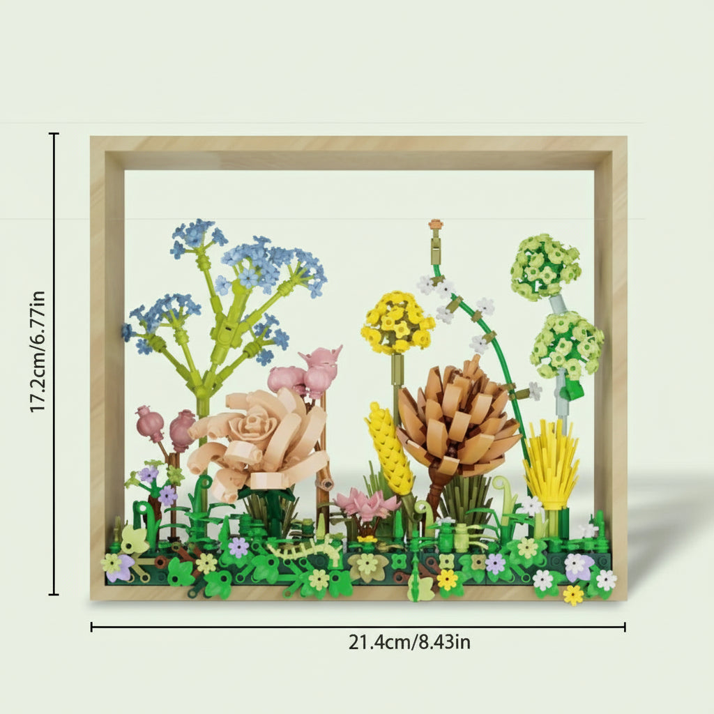 Blumen im Fotorahmen  | Bausteine