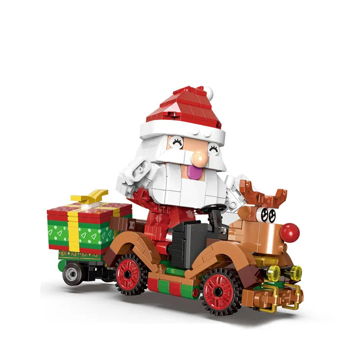 Weihnachtsmann auf Auto  | Bausteine