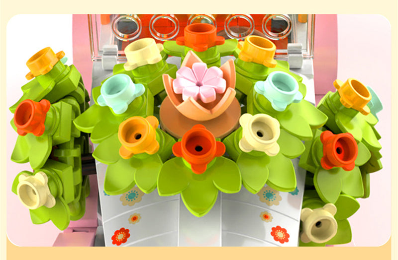 Rosa Hochzeitsauto  | Bausteine