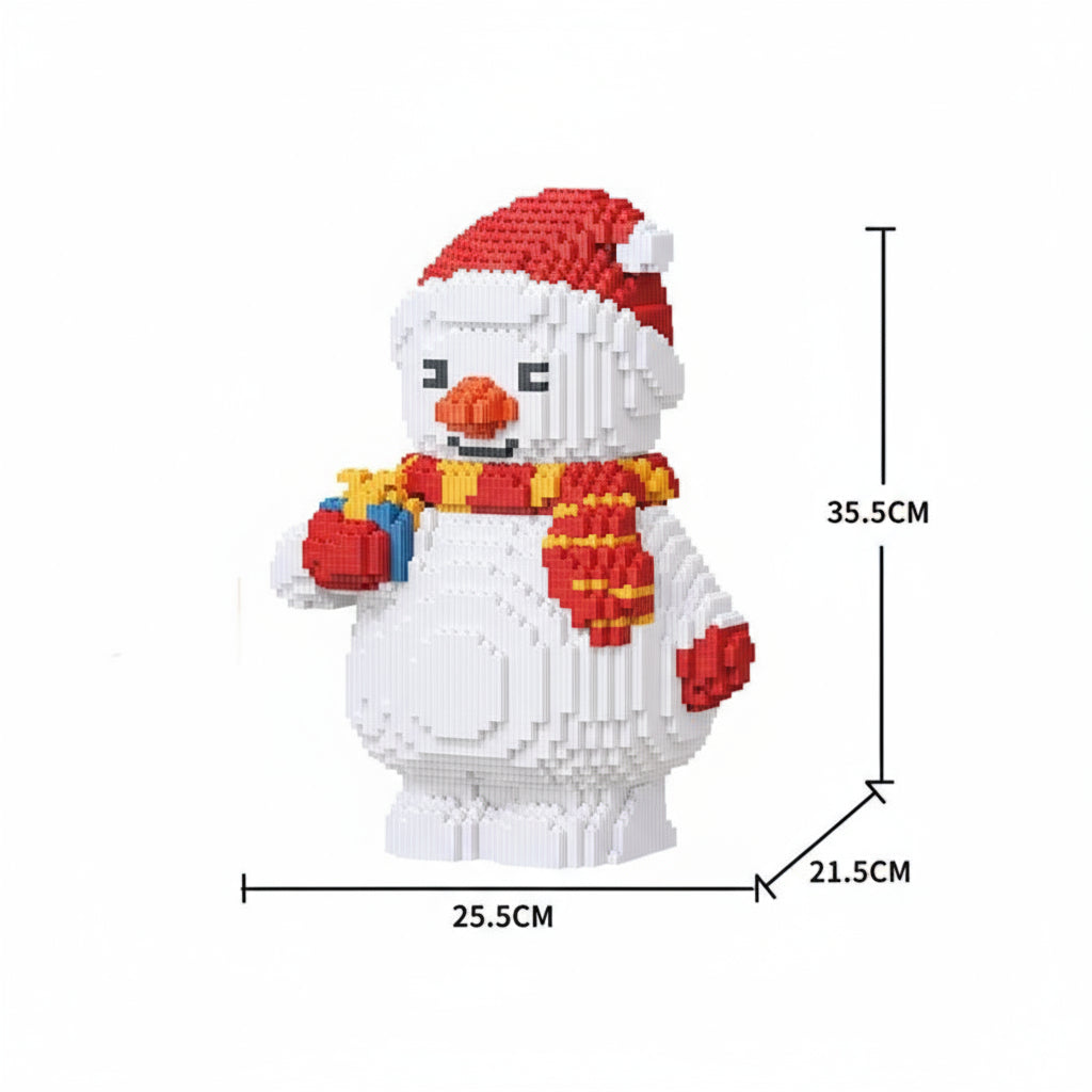 Schneemann mit Schal  | Bausteine