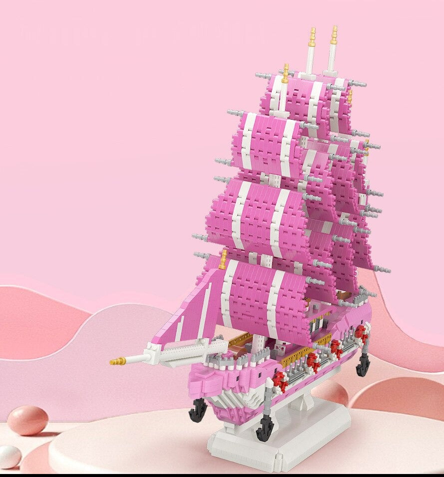 Rosa Segelboot  | Bausteine