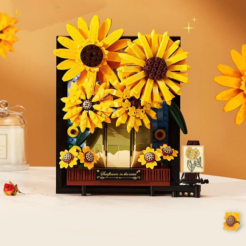 Sonnenblume Bilderrahmen  | Bausteine