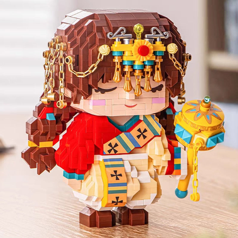 Tibetisches Mädchen  | Bausteine