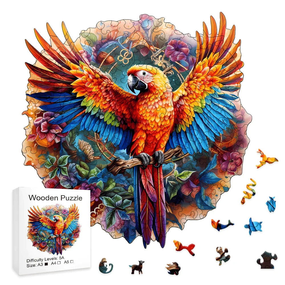 Papagei | 2D Holzpuzzle