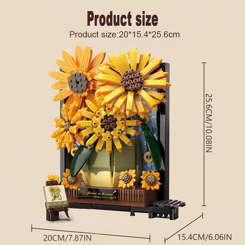 Sonnenblume Bilderrahmen  | Bausteine
