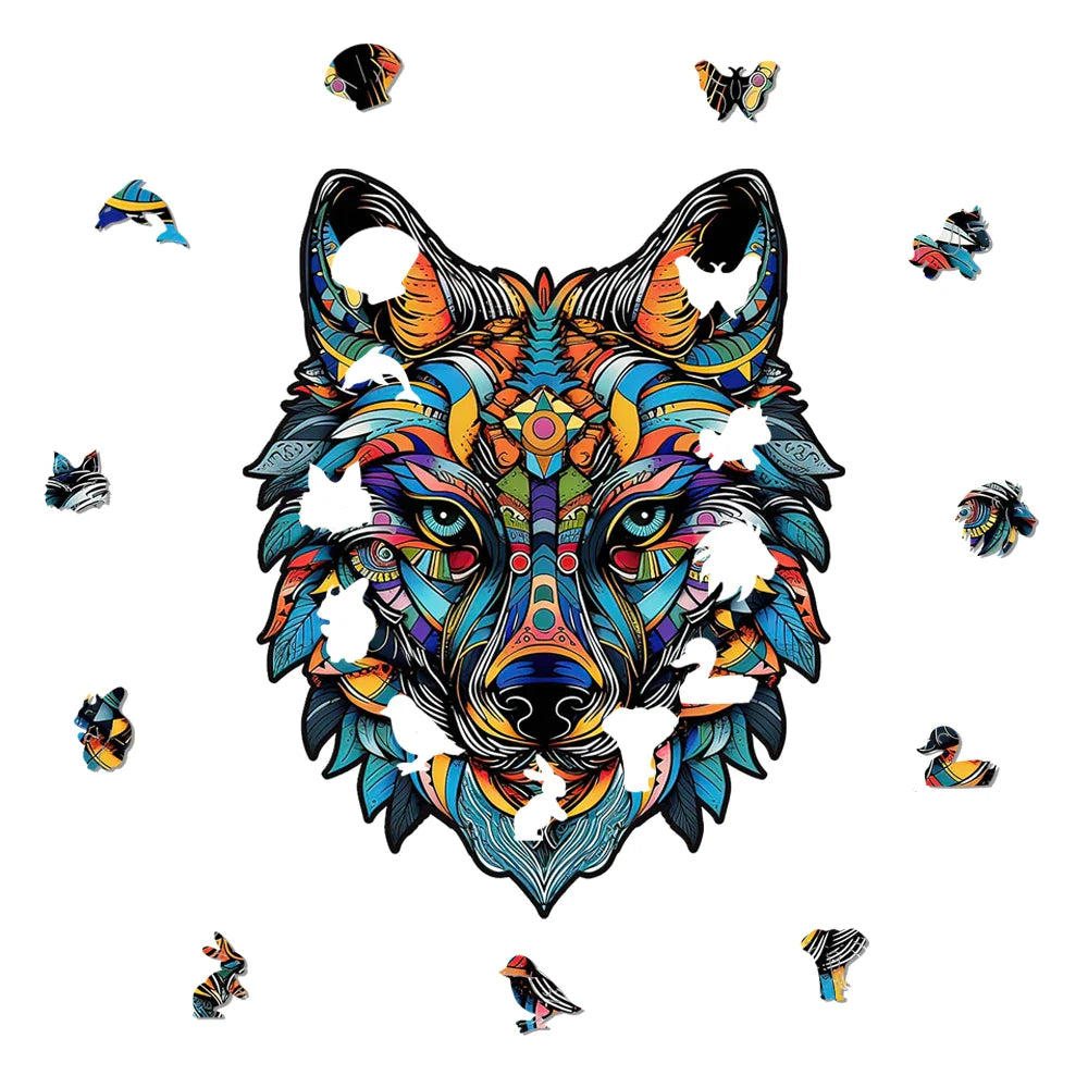 Wolf | 2D Holzpuzzle