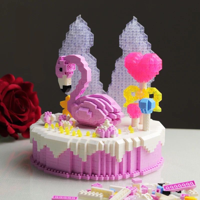 Flamingo-Kuchen  | Bausteine